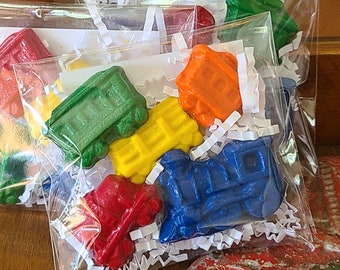 Train Party Favor Crayons - Custom Kids Gift