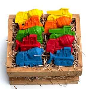 Personalized Crayons - Construction Vehicles