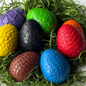 Crayons Dragon Eggs - Handpoured Vibrant Kids Coloring Crayons - Fun Toy for Children and Adults