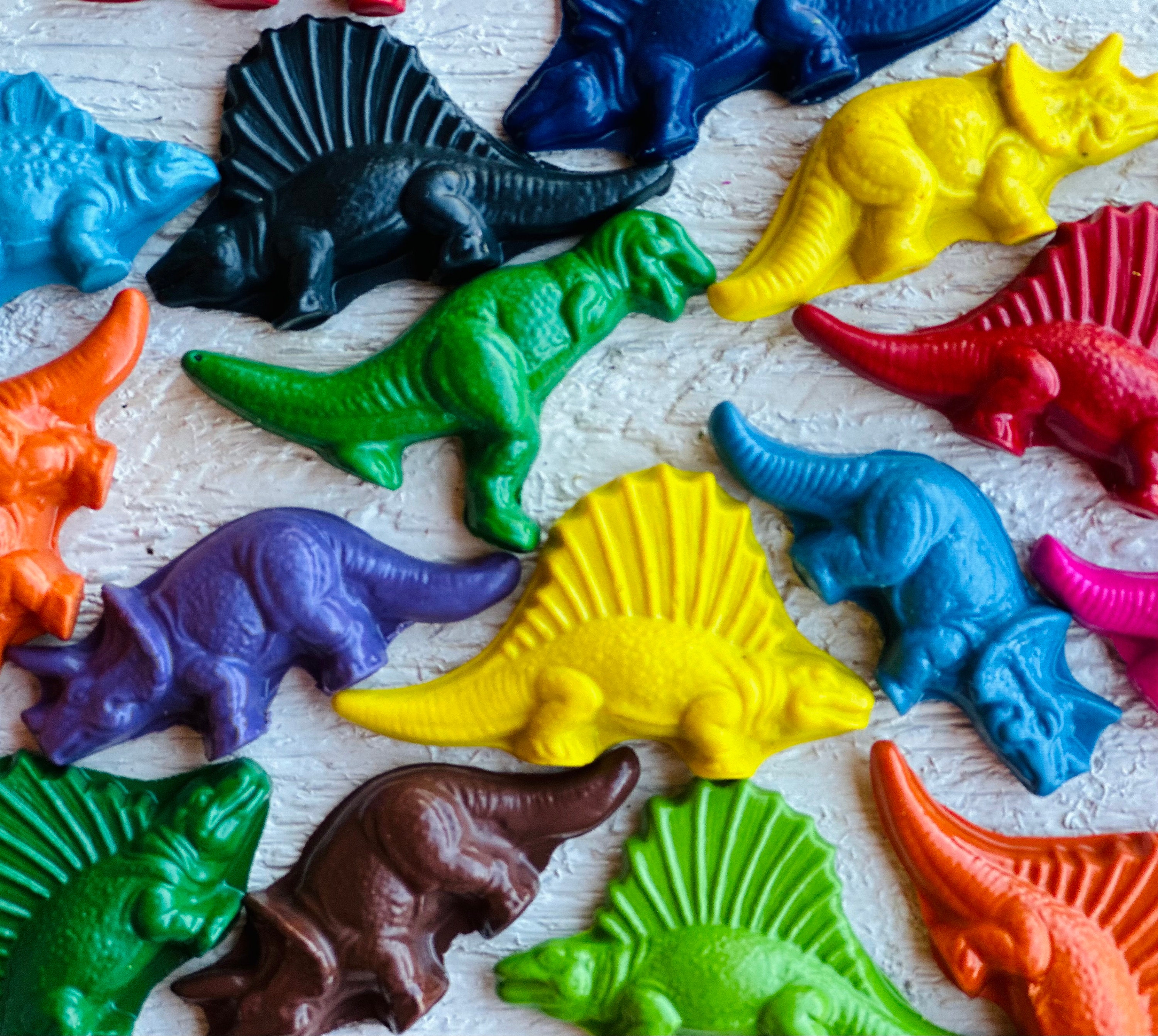Dinosaur crayons for my son's “Two-Rex” birthday party! 🦖🖍️ these we, Dinosaur