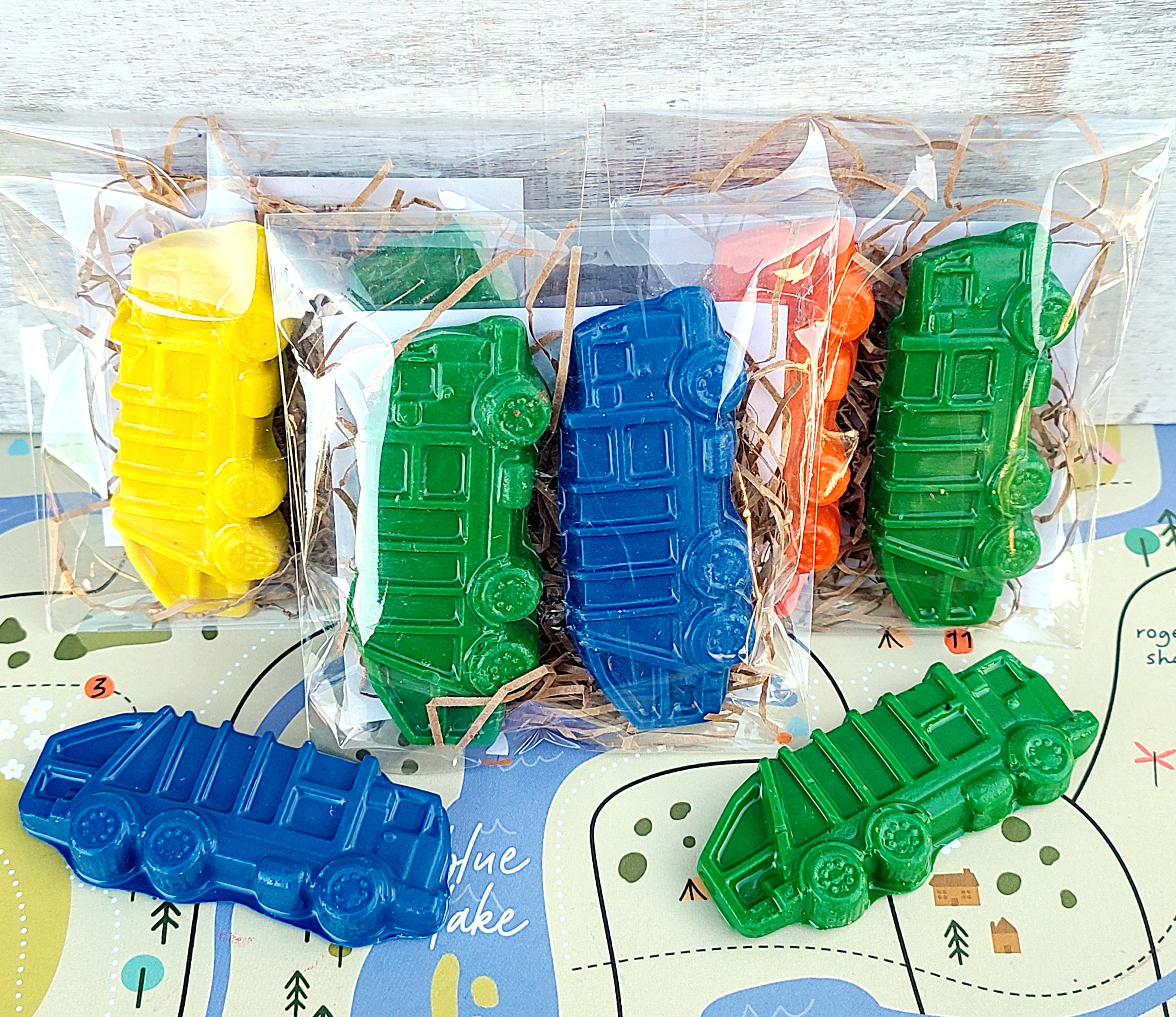 Garbage Truck Mini Color Packs. Personalized. Party Favors. Kids Gifts.  Class Favors. Garbage Truck Crayon. Birthday Favors. Recycle. Trash 