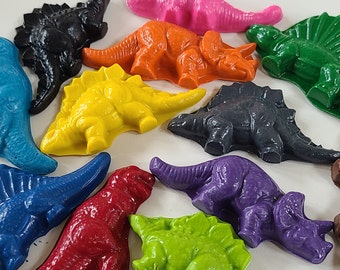 DINOSAUR CRAYONS - Inspire Coloring  Creativity - Little Kids Gift - Natural Gift - Dinosaur Toys - Educational and Learning made Fun