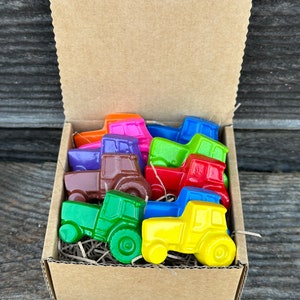Tractor Crayons - Handmade on Small Farm with Natural Beeswax and Recycled Crayons