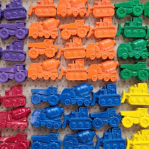 Truck Crayons  - Hand Poured on our farm with local ingredients - Fun for Birthday Party Favors - Christmas Eve Box and Stocking Stuffers