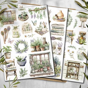 Adesivi Erbe. Adesivi Cottage. Adesivi Estetica Cottagecore. Adesivi Estivi Erboristici. Adesivi Junkjournal. Album
