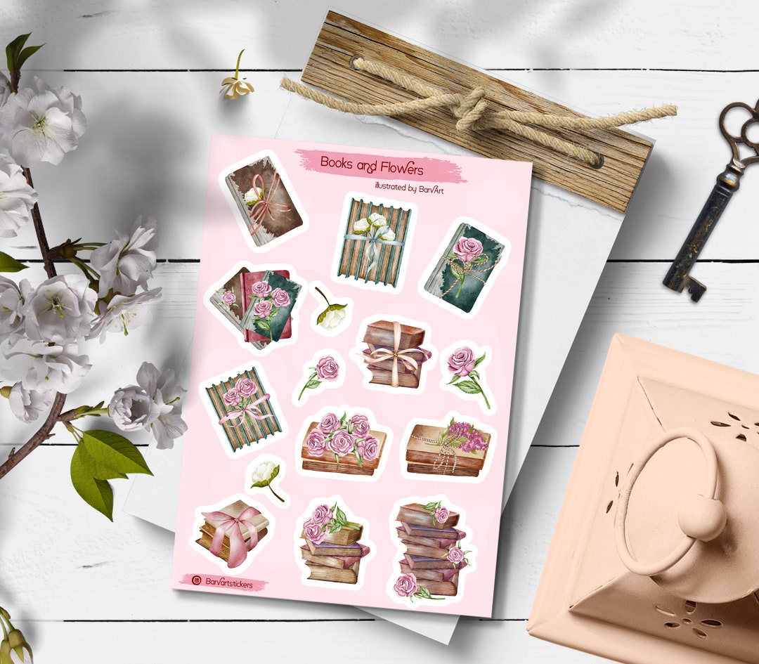 Books Sticker. Book Shelf. Reading Book Stickers. Book Lover Sticker