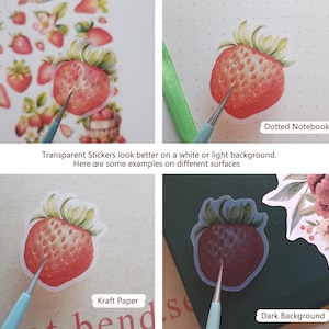 Jam Jar Sticker Sheet. Berry Cottagecore Planner Stickers image 5