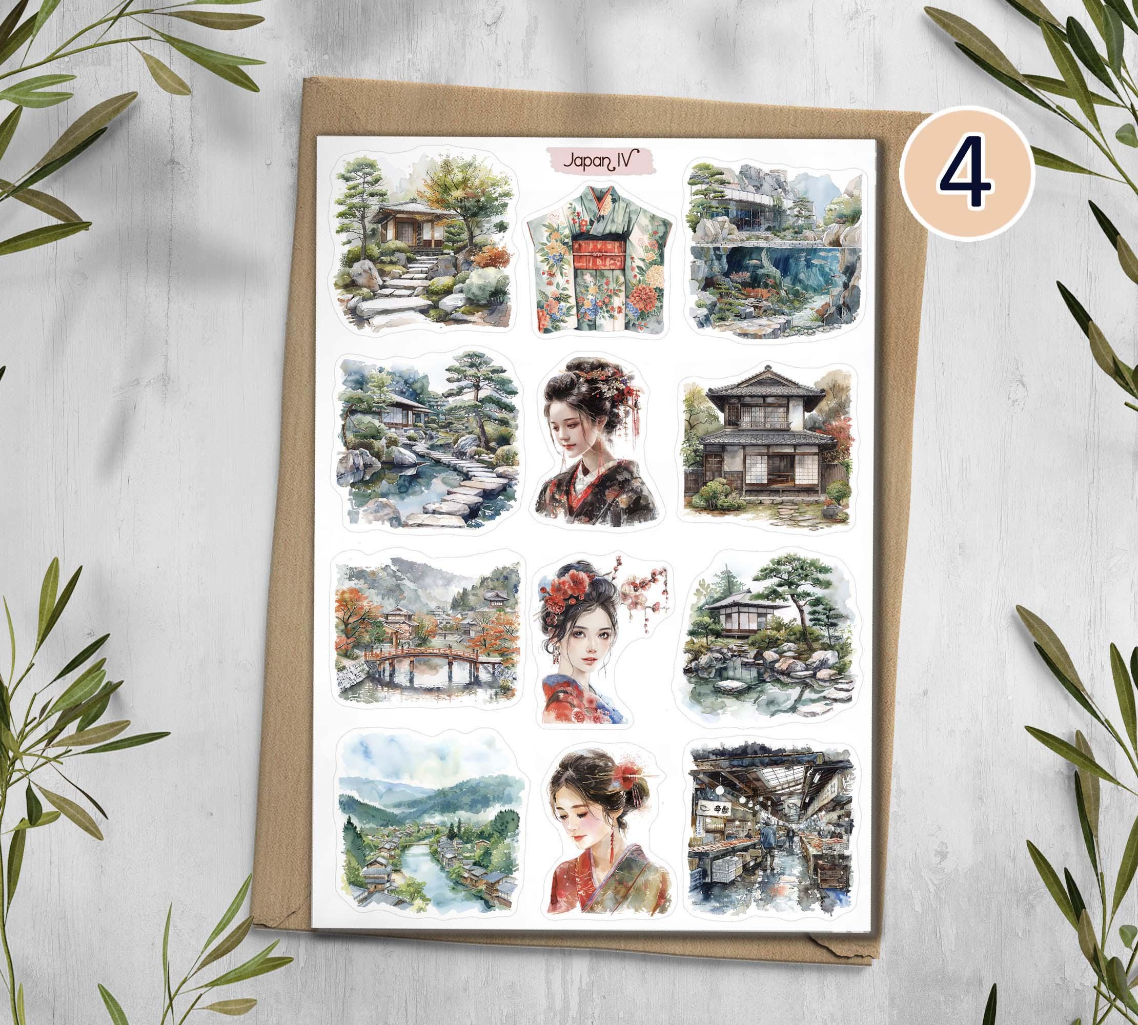 Japan Travel Stickers: Handmade Planner, Scrapbook Decals - Etsy Australia