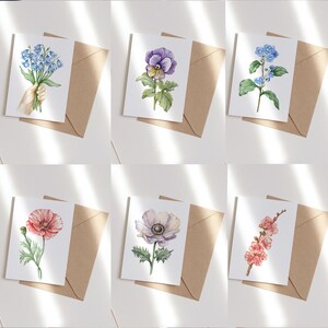 Wildflowers POSTCARD A6. Greeting card. Floral Card, Gift Watercolor. Floral print. Wildflowers Hand drawn. Nature, Spring Garden. Meadow
