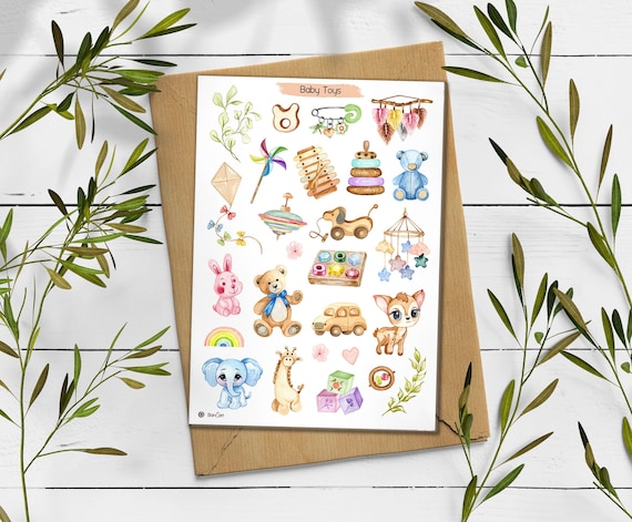 Baby Stickers: Planner, Scrapbook, Journal Stickers