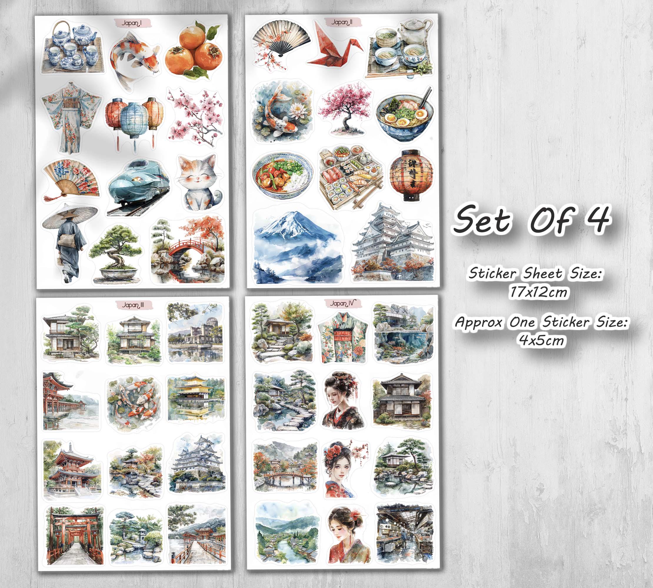 Japan Travel Stickers: Handmade Planner, Scrapbook Decals - Etsy Australia