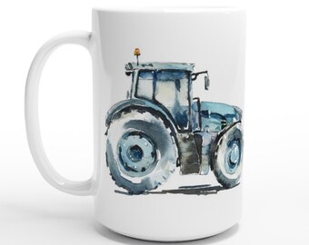 Farmer's Mug, Tractor Mug, Agricultural Machinery Mug, 15oz Ceramic Mug, Large Mug, Mug for Farmer, Gift for Farmer, Tea Coffee Mug, Combine