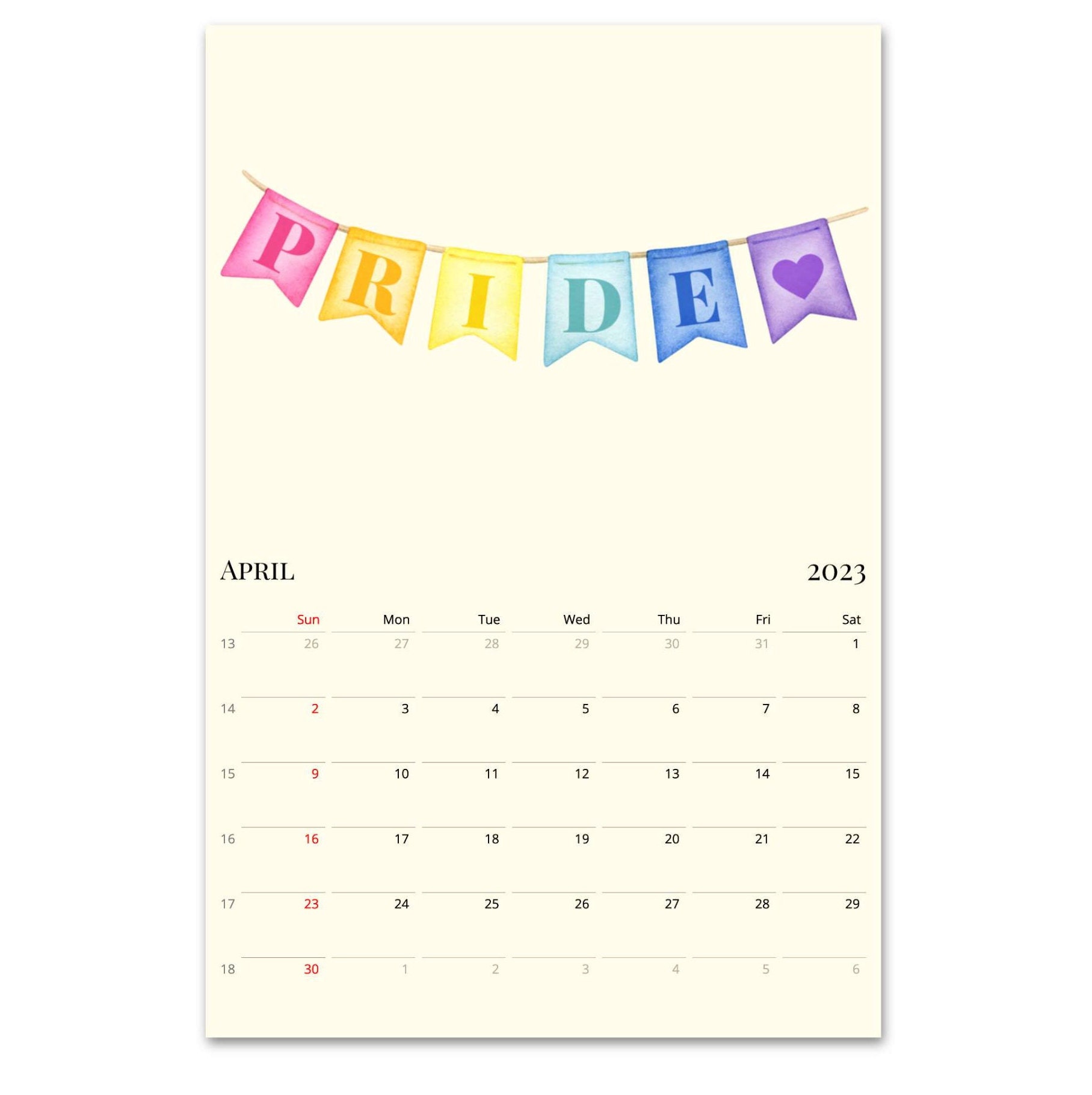 LGBT Calendar 2023 LGBT Pride Calendar LGBT Gift Lgbt Wall Etsy
