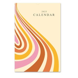 2025 2026 Wall Calendar, Retro Calendar, Groovy Calendar, Mid Year Calendar, Monthly Calendar, Blank Calendar, Hanging Calendar, Planner A3
