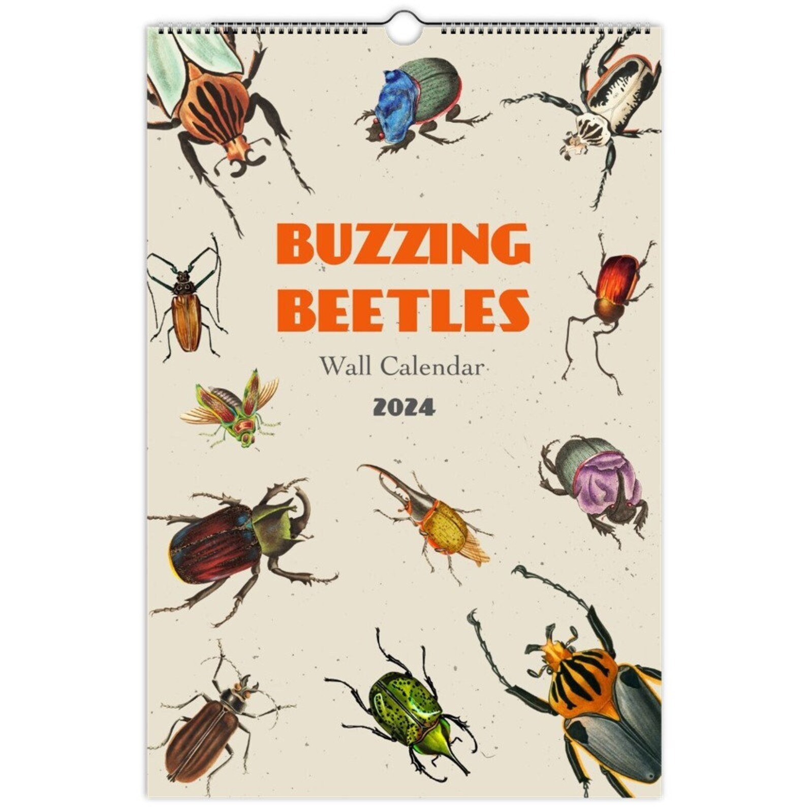 2025 Wall Calendar, Beetles Calendar, Bugs Calendar, Entomology