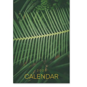 2026 Wall Calendar, Botanical Calendar, Greenery Calendar, Leaves Calendar, Botanical Wall Decor, Hanging Calendar, Blank Calendar, A3 Size