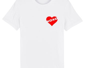 T-shirt Blanc Unisex Xoxoheart