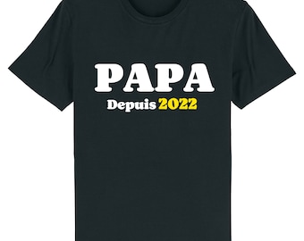 T-shirt fête des pères à personnaliser // Papa depuis ...