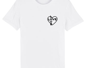 T-shirt Blanc Unisex LoveX2