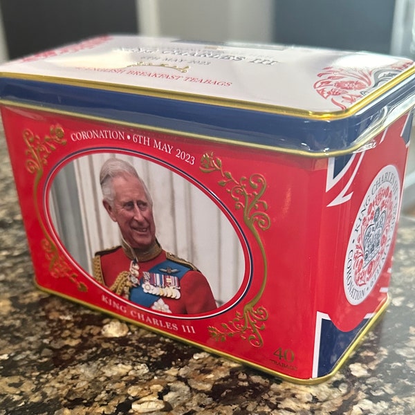 Royal Family King Charles III Coronation Tea Tin