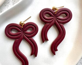 Boucles D'oreilles Vintage Clips Rondes Avec Pierre Marbrée - Plaqué Or - Occasion Bon état