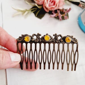 Antique bronze crystal hair comb,vintage inspired,retro style,sparkling,Victorian, nectar crystal hair comb,wedding hair comb,handmade comb