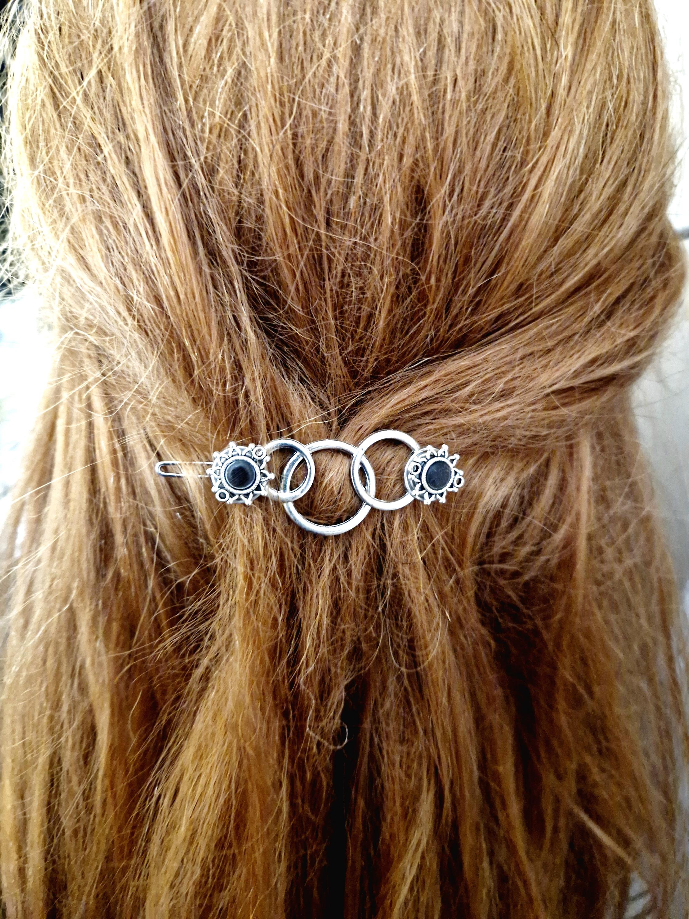 Crystal - Pinza Per Capelli Con Cristallo E Perline, Accessorio Per Damigella O Sposa