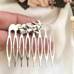 Silver witch hair comb,Halloween, minimalist, Gothic, punk,minimalist hair comb,handmade,medium size silver hair comb, non slip