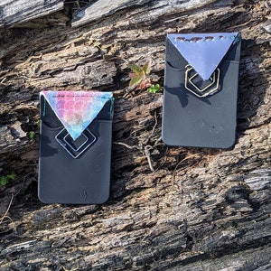 Cell Phone Card Holder with Magnetic closure, self adhesive