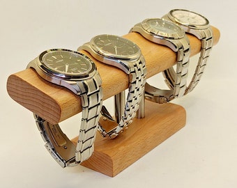 Beuken horlogehouder horlogestandaard horlogestandaard horlogedoos sieradenstandaard cadeau-idee, horlogeopslag, gadgets