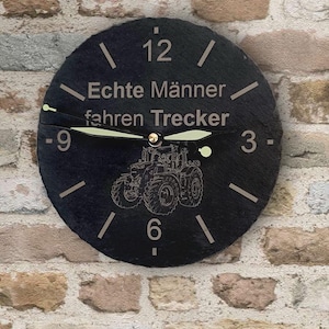 Wall clock party clock cool for tractor friends tractor, party cellar bar terrace men&#39;s gift gadget