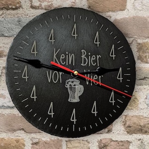 Cool wall clock for beer fans, party cellar bar terrace men&#39;s gift gadget party beer pilsner alt kölsch wheat beer