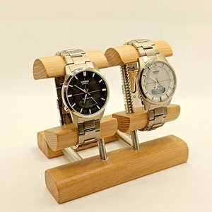 Eiche Uhrenhalter Uhrenständer Uhrenaufsteller Geschenkidee  Uhrenaufbewahrung Uhrenbox  Weihnachtsgeschenk wooden watch stand