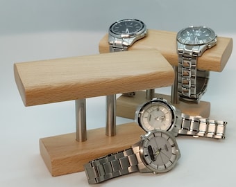 Beuken horlogehouder horlogestandaard horlogestandaard horlogedoos sieradenstandaard cadeau-idee, horlogeopslag, kerstcadeau