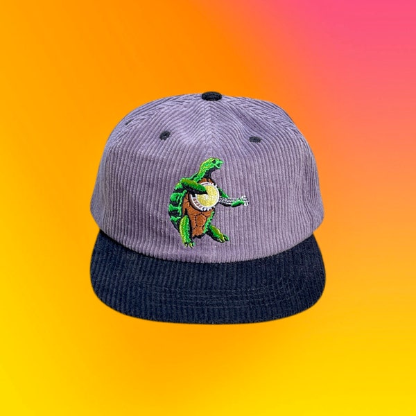 NEW Terrapin Corduroy Snapback Hat!! - Grey/Black