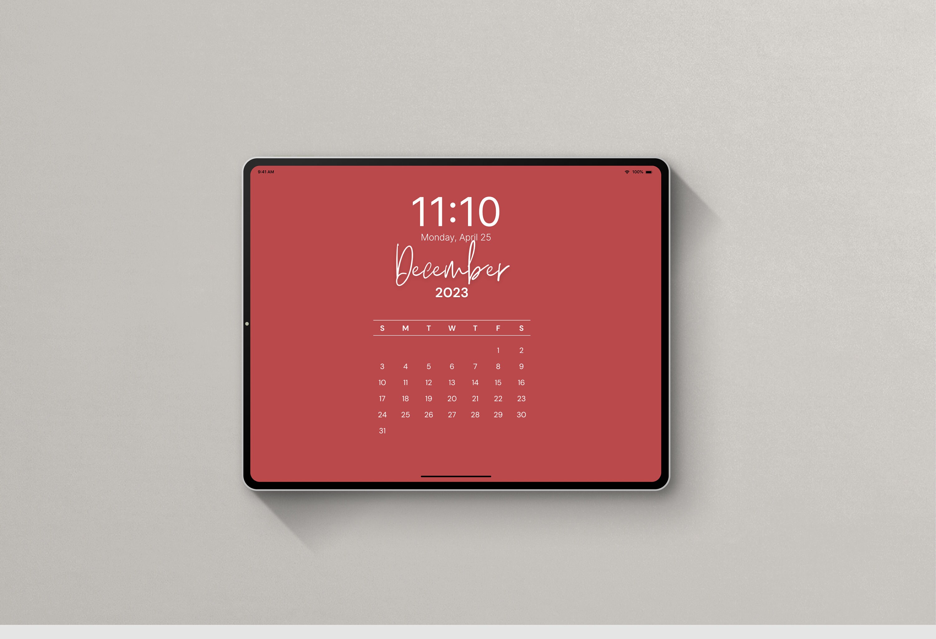 2024 iPad Wallpaper Calendar Aesthetic Calendar Minimalist Calendar