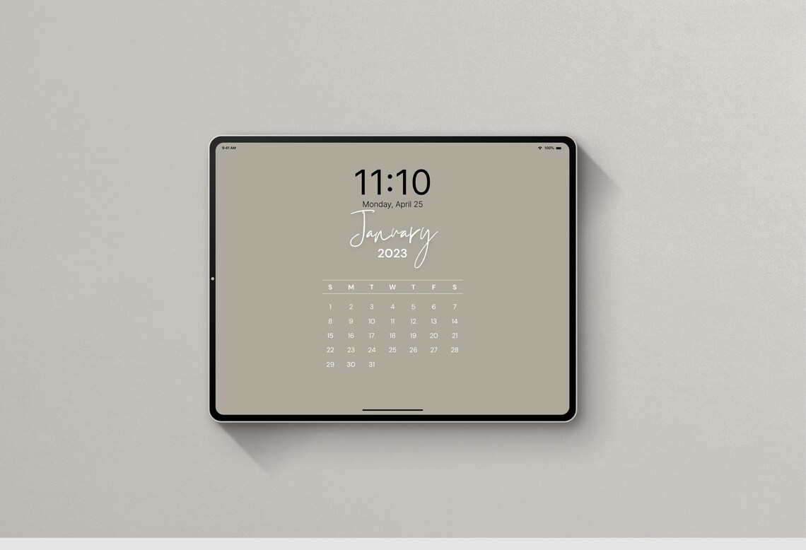 2022 2023 Ipad Wallpaper Calendar Aesthetic Calendar Etsy Israel