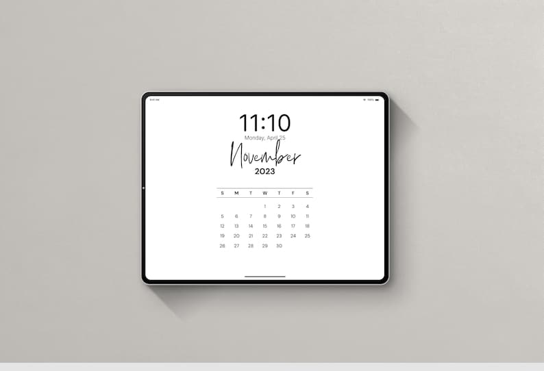 2022 2023 Ipad Wallpaper Calendar Aesthetic Calendar Etsy