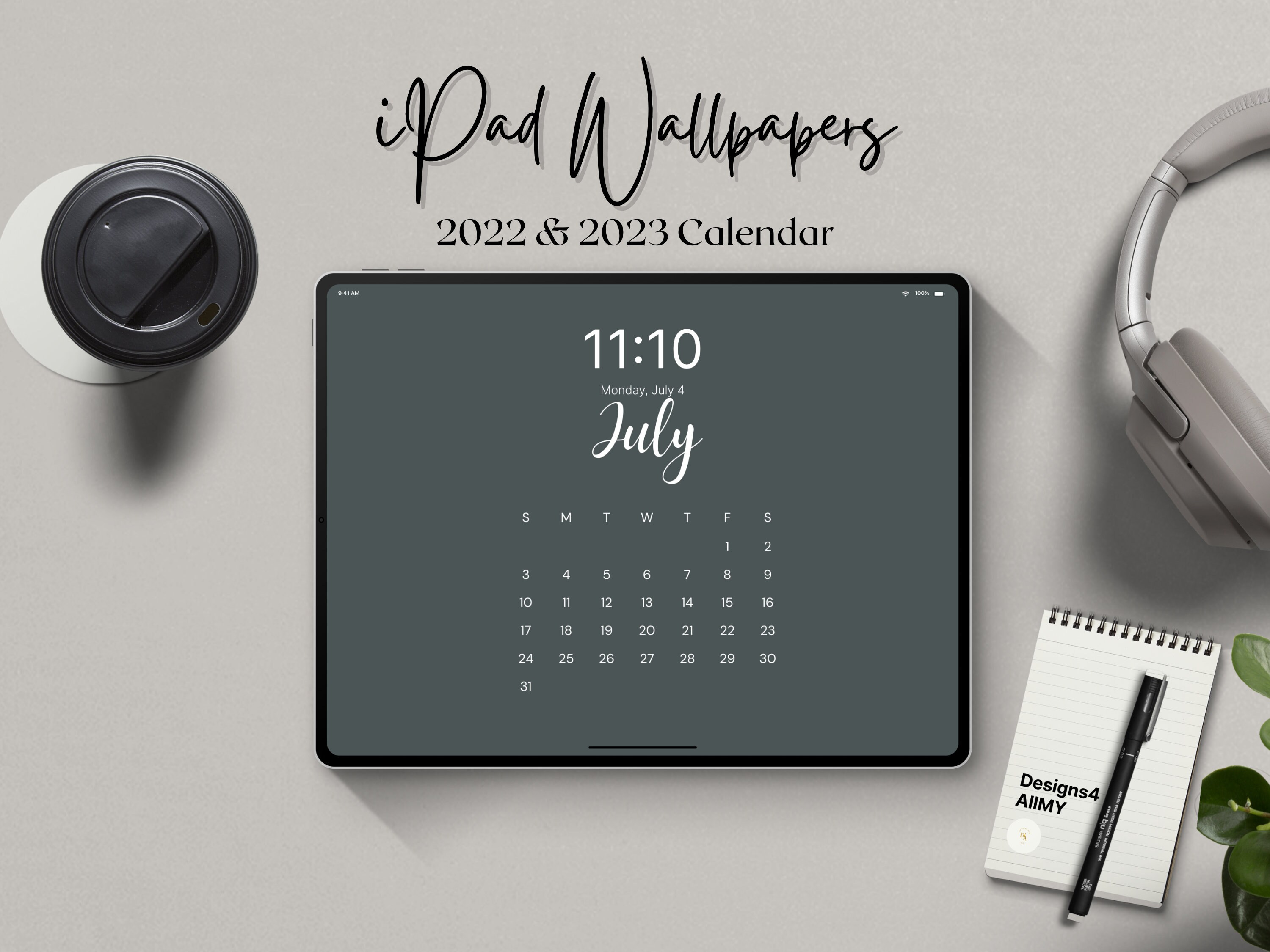 Aesthetic Calendar Wallpaper Etsy