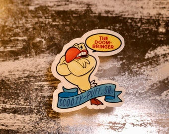 Scooty-Puff, Sr. Logo, The Doom Bringer