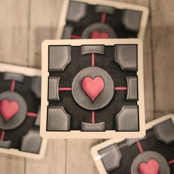 Companion cube sticker