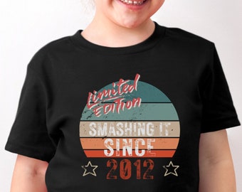 11歳の誕生日プレゼント 11歳の誕生日Tシャツ 2012年から大成功 限定版誕生日シャツ 男の子 女の子 子供 11歳の誕生日 子供用 11歳