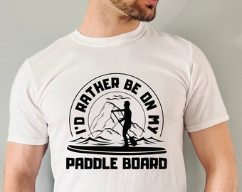 Maglietta da paddleboard per adulti, maglietta da stand up paddleboarding, regalo per lui o per lei, maglietta SUP, maglietta regalo per paddleboard