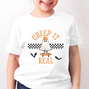 Creep It Real Shirt, Kids Vintage Ghost Halloween Shirt, Retro Halloween Tshirt, Fall Shirt, Vintage Halloween Shirt, Retro Halloween Shirt