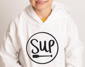 Stand Up Paddleboard Hoodie Paddleboard Gifts For Boys Girls SUP Shirt Paddleboarding Top Stand Up Paddle Hoodie