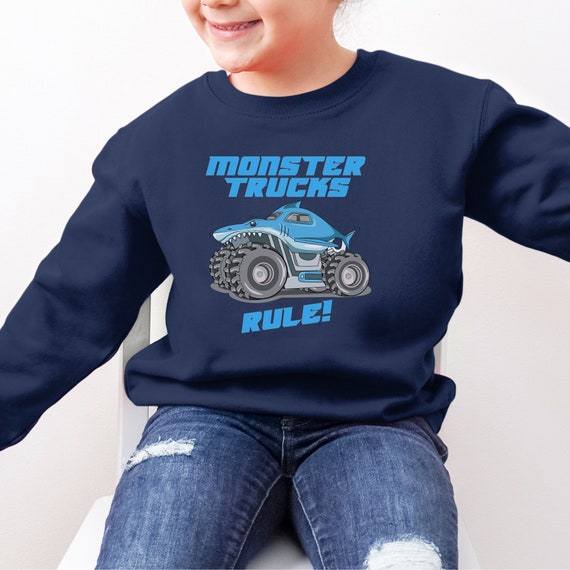 Monster truck sweatshirt new arrivals
