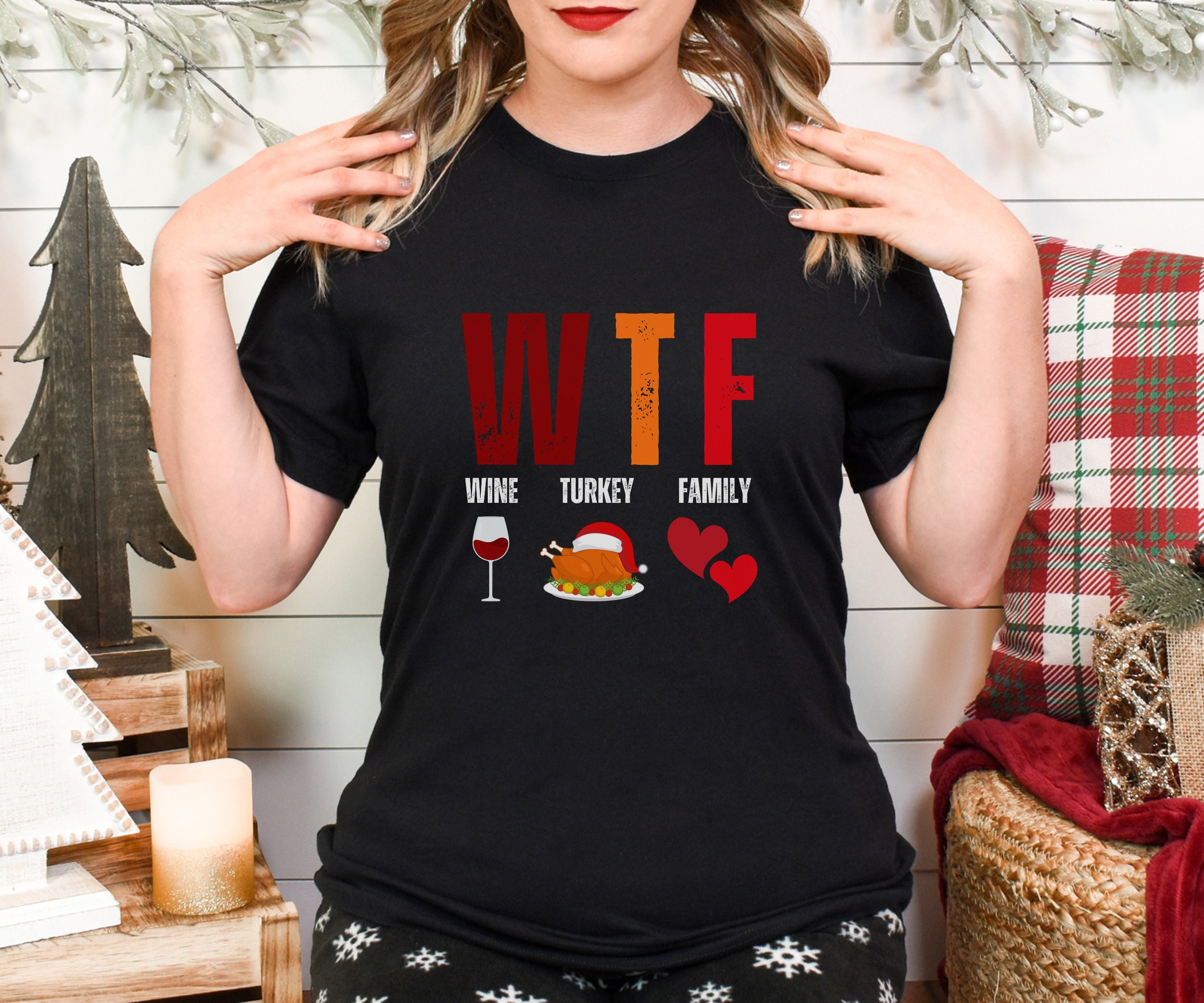 Funny ladies christmas t shirts on sale