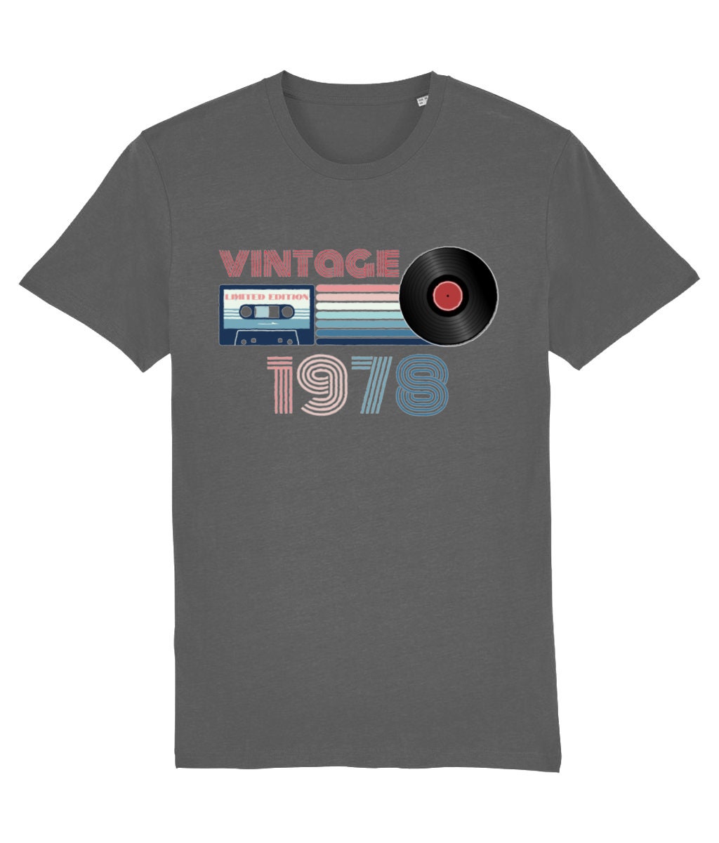 1978 Birthday Shirt For Men - "Made In (Birth Year)" Design - 46th Birthday Gift Idea - Customizable Tee - Fast Shipping