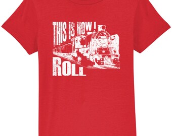 Train Mugs Boys 'This Is How I Roll' Steam Train T-Shirt - Vintage