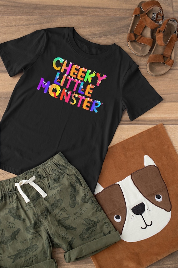 Camiseta divertida para ni os CHEEKY LITTLE MONSTER camiseta